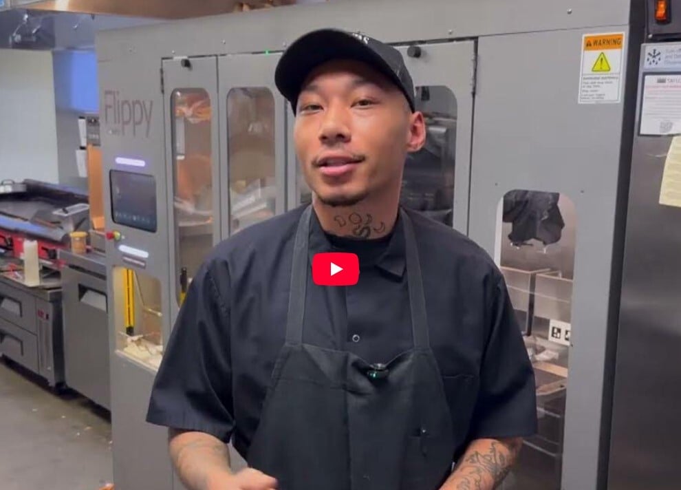 Real Operator. Real Results. Flippy AI Robotic Fry Station at Insert Coin Miso Robotics